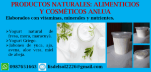 Productos naturales: alimenticios y cosméticos ANLUA