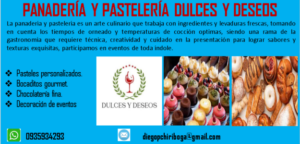 Panadería y pastelería dulces y deseos