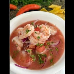 Ceviche de camarĂłn